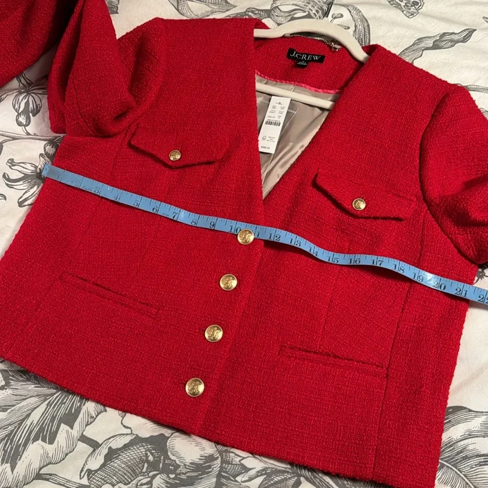 J.Crew V-neck lady jacket in maritime tweed BV211